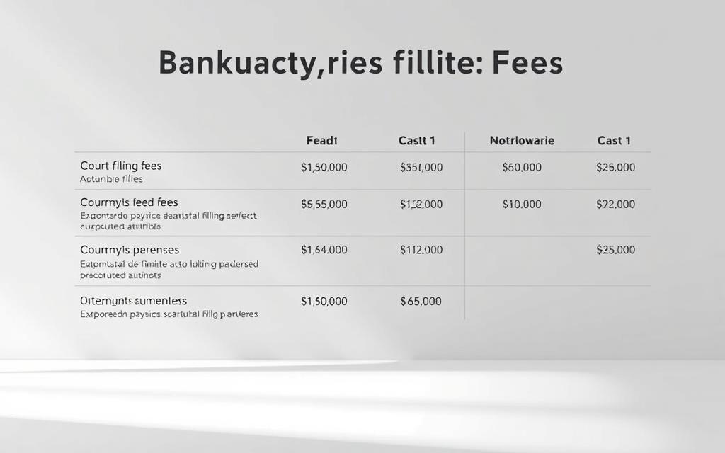 Bankruptcy Filing Fees Breakdown Bankruptcy Filing Fees Breakdown